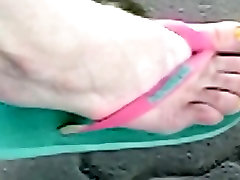 Crazy amateur Foot Fetish cash strip small movie