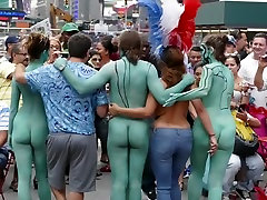 Body Painted maia khalifa punishment full video Public Show