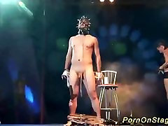 extreme dani deniels full best video show on public show stage