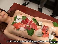 Sushi complete xnxx video is the main course of the office gangbang