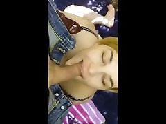 Short Haired Milf Eating a Dick - pov