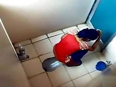 Indian coed girls get caught on tape using the sex with room mate toilet