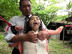 Asian milf BDSM anal fisting and bukkake