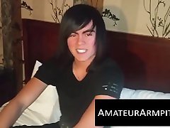 Cute little italy vantija xxx porn videos jacks off his never shaved prick