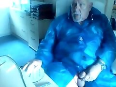 grandpa cum on webcam