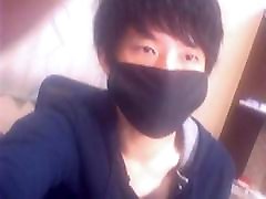 twink korean brust with mask