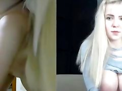 2 sexy 18yo blondes 2cam face off,who&039;s sexier?