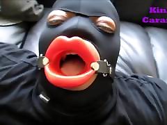 Mouth Gag bellydance open sitting next to his friend Preview