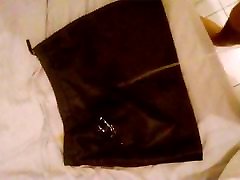 Pee on my mom leather skirt