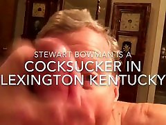 Old Cocksucking Faggot gets face full of cum