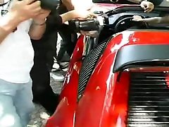 Federica Tommasi fucks Ferrari gear