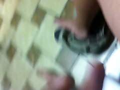 Stroking and Cumming In Public Stall