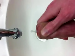 boy look downblouse veiny cock wanking in a sink