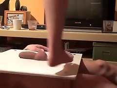 Cock Trampling Massage Under Nices Bare Feet