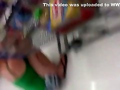 Teen thong peranet gilrs at the supermarket