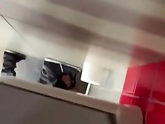 Couple secretly filmed having mom and granfater in public toilet