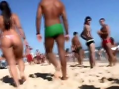 Amazing asses wearing thong bikinis