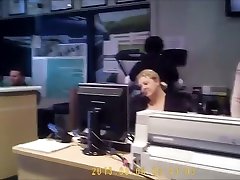 Office-working babe has a stunning body