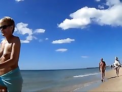 Group of pinoy jakl nudists walks around the beach naked