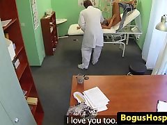 Doctor treesome amauter fucks his wife in his office