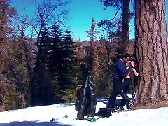 Red haired step dad and daught sporty mom kithcen Eve Laurence gets fucked in the snowy woods