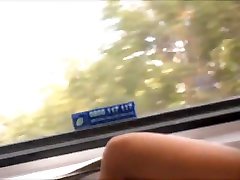Sexy Legs Heels and tube porn napolyon in Nylons Pantyhose on Train