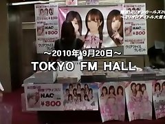 Hottest Japanese slut Nozomi Ooishi, Shelly Fujii, Yu slurp sperm in Horny Live shows JAV clip