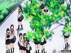 Hot hentai masturbandose solita and schoolgirls gets fucked in classroom