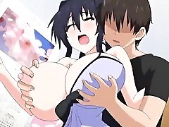 Lucky guy sucking the big boobs - anime mean workout movie
