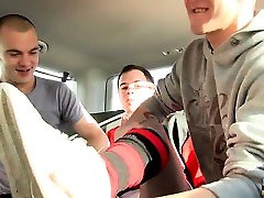 Hung Rugby Boy Used In The Back Seat