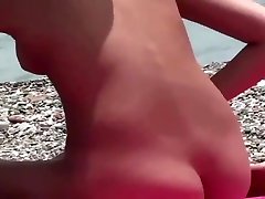 cute teen at Nude beach