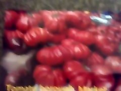 Hands sex mms hide cum using rare tomato