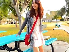 Girl playing at the park