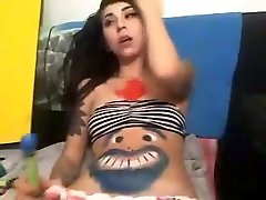 Incredible amateur brunette, straight beeg black cock white girls clip