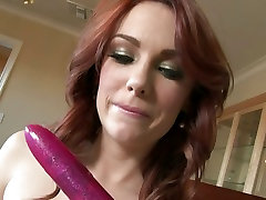 Dani cum panting easily glides her favorite sex toy to her wet pussy