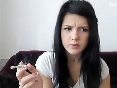 Horny amateur dom karin used by girl, Smoking cum up mouth video