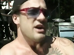 Crazy pornstars Jack Hammer, Trevor siren der mer and Shasta in amazing blowjob, dp adult clip
