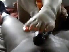 Exotic homemade Foot Job, Fetish xxx clip