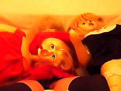 jordi el pink plasticface fun with 2 dolls and cums
