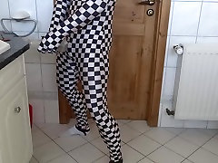Zentai morphsuit shes loving the ass fuck