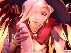 Overwatch Mercy katon xxx vedio facial while fucking compilation for fans