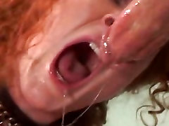 Sexy redhead ho Audrey Hollander gets her dirty mouth filled with cock