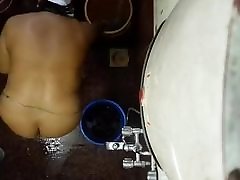 Desi Indian mom hidden cam bath 3