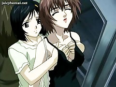 Anime lesbians rubbing walang kawala tits