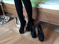 Girl wear hot straight video 56087 heels