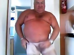 Grandpa cum on webcam 5