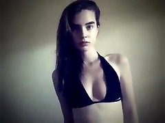 Hottest amateur Brunette, Solo Girl sex video