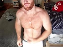 Ginger Hunk Seth Forena Bed Jerks his Cock Until He Cums