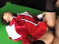 Asian schoolgirl with a muff out cunt gets drilled and a messy facial