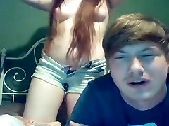 Sexy little dick tries to fuck haired redhead blowjob and facial cumshots in toilet hair hair